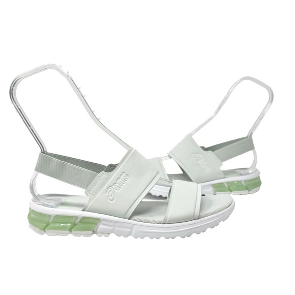 ASICS Gel Quantum 90 SD FO Unisex Sandals White Green Womens 10.5 Men’s 9 - Picture 2 of 11